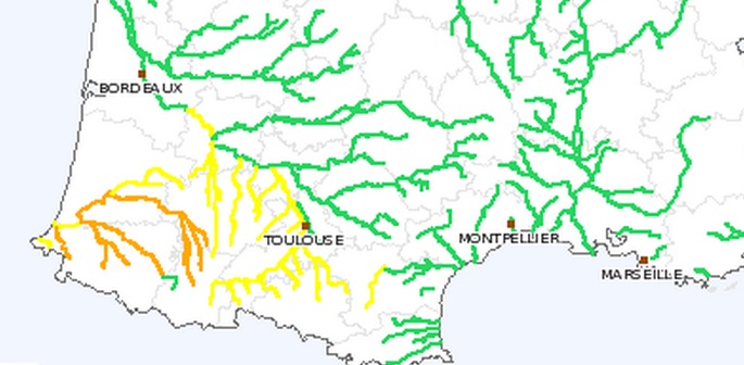 Inondations les Hautes Pyrénées restent en alerte orange vendredi 27 fevrier 2015