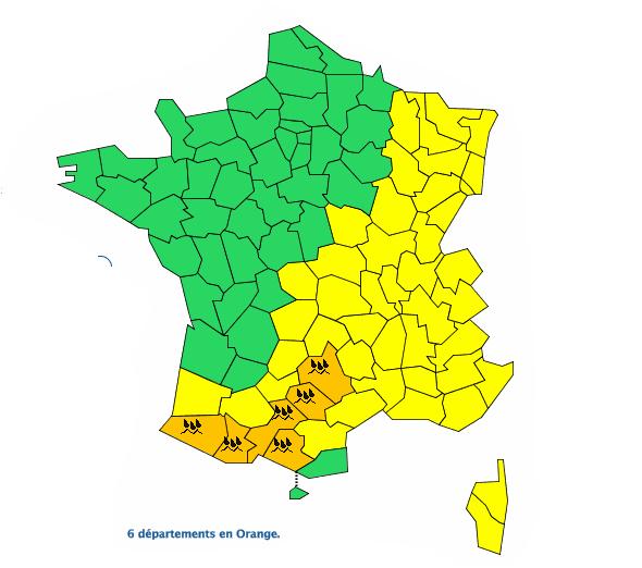 Lundi 27 avril vigilance orange météo fortes pluies Haute Garonne Hautes Pyrénées