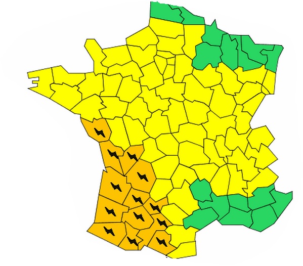 alerte météo vigilance orange orages grêle jeudi 11 juin