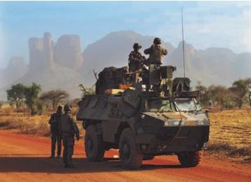 Ce nouveau Véhicule de l'Avant Blindé VAB sera notamment utilisé sur les nouveaux théâtre d'opérations extérieurs au Sahel Photo (c) Dicod