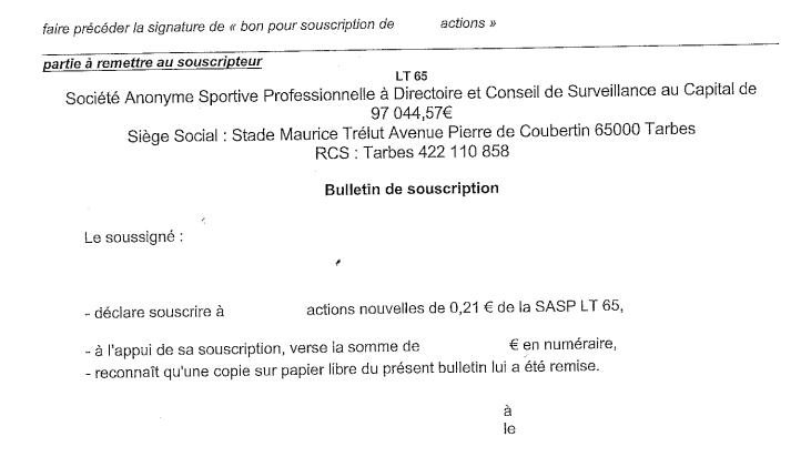 Le Tarbes Pyrénées Rugby lourdement sanctionné par la ligue Rugby