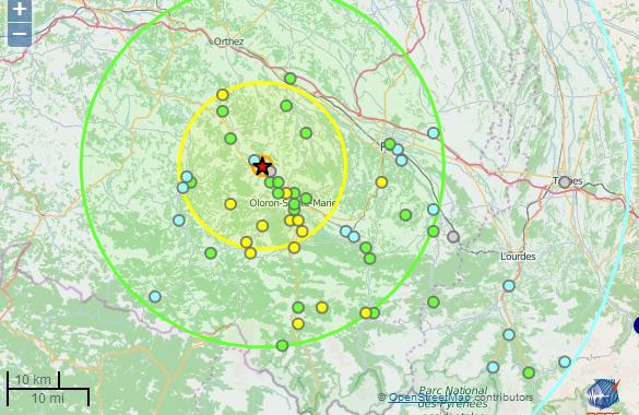 Nouveau tremblement de terre dans les Pyrénées