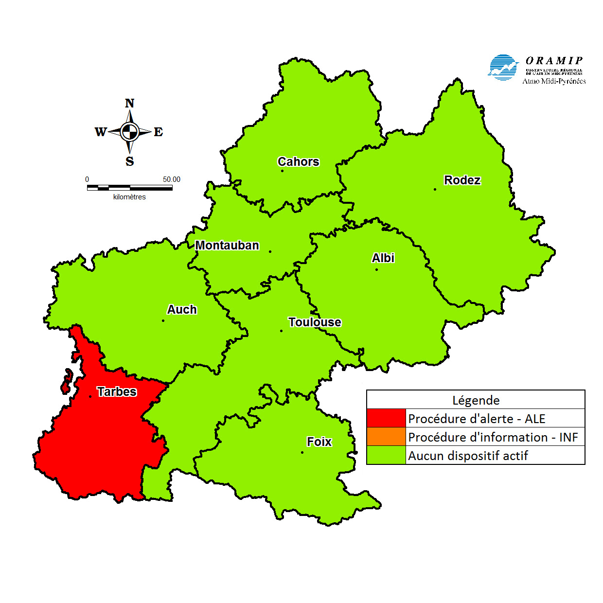 4e journée de pollution consécutive à Tarbes