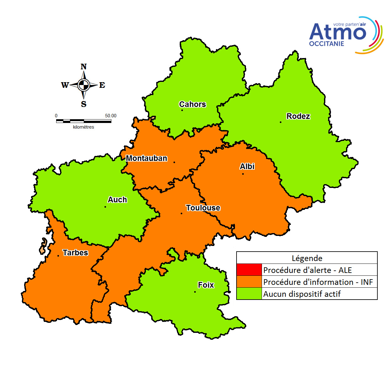 Pollution aux particules fines ce mercredi &agrave; Tarbes et dans les Hautes pyr&eacute;n&eacute;es