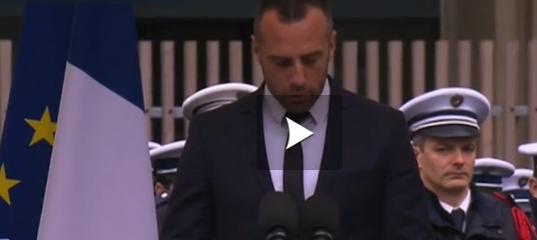 Tarbes - Hommage National au policier tué lors de l'attaque terroriste des Champs Elysées