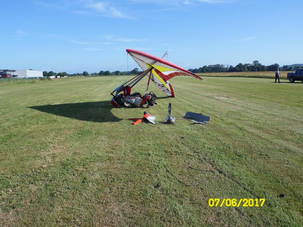 Larreule. un pilote d'ULM indemne apr&egrave;s un crash