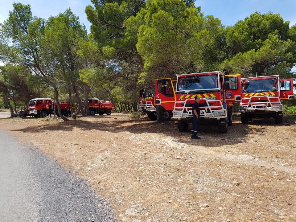Les pompiers des Hautes Pyr&eacute;n&eacute;es affect&eacute;s sur les incendies du Var