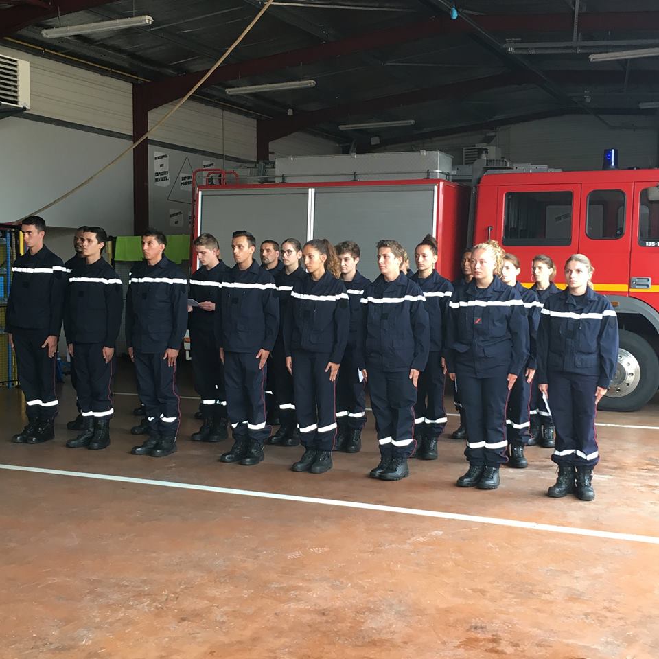 Tarbes. la nouvelle promotion de pompiers nommée Simone Veil