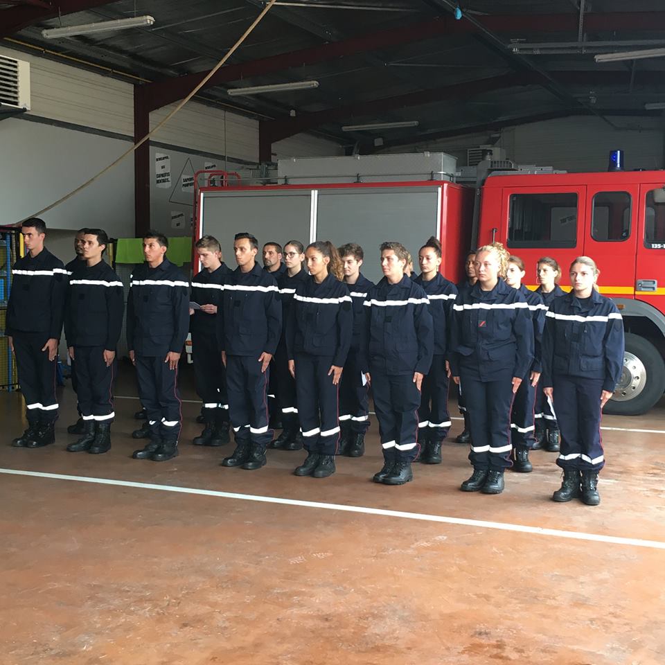 Tarbes. la nouvelle promotion de pompiers nommée Simone Veil 